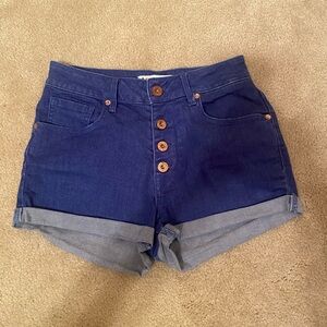 Bullhead high waisted shorts juniors size 5 button fly